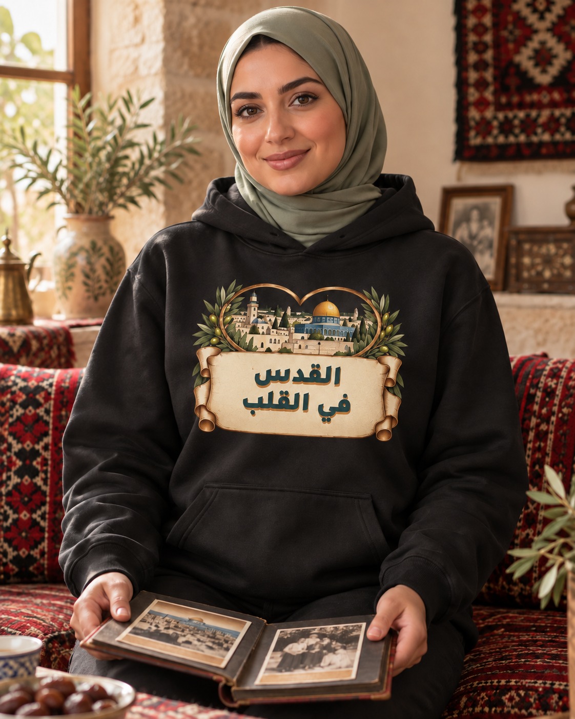 هودي وتيشيرت القدس في القلب