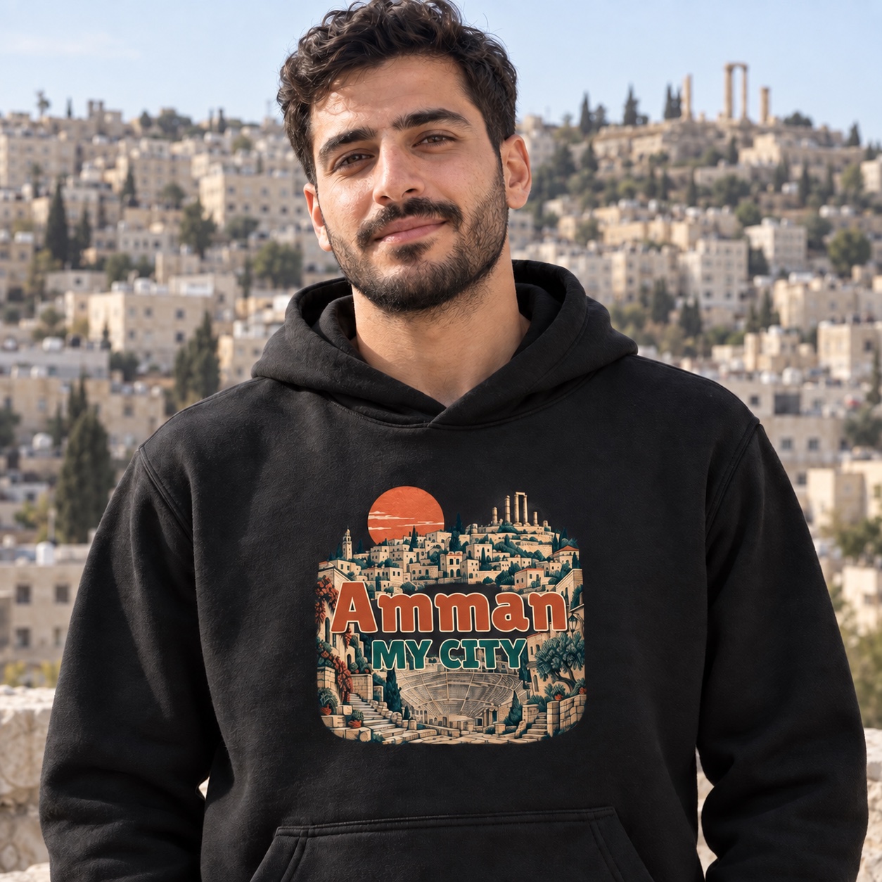 Amman My City Hoodie and T-Shirt