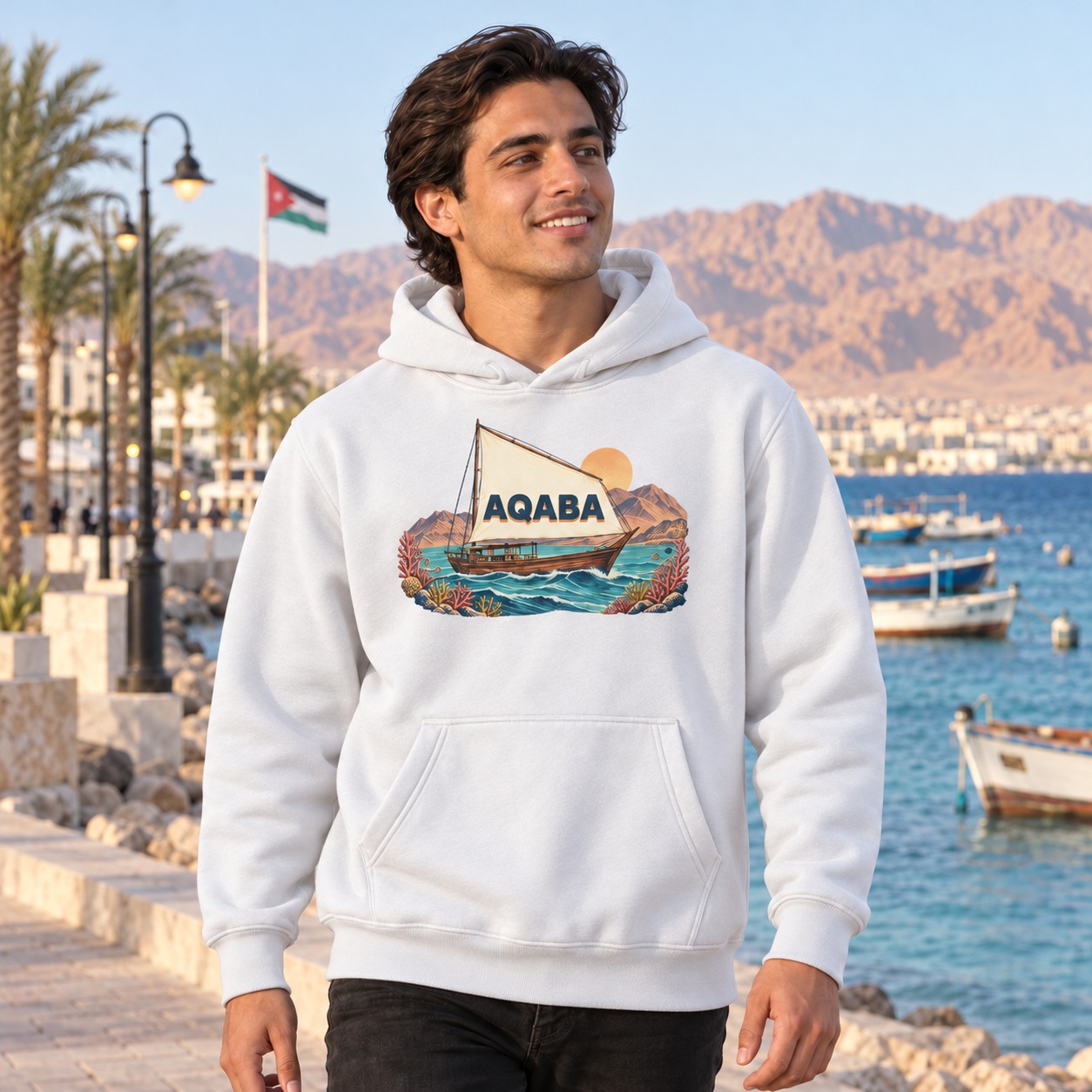 Aqaba Hoodie and T-Shirt