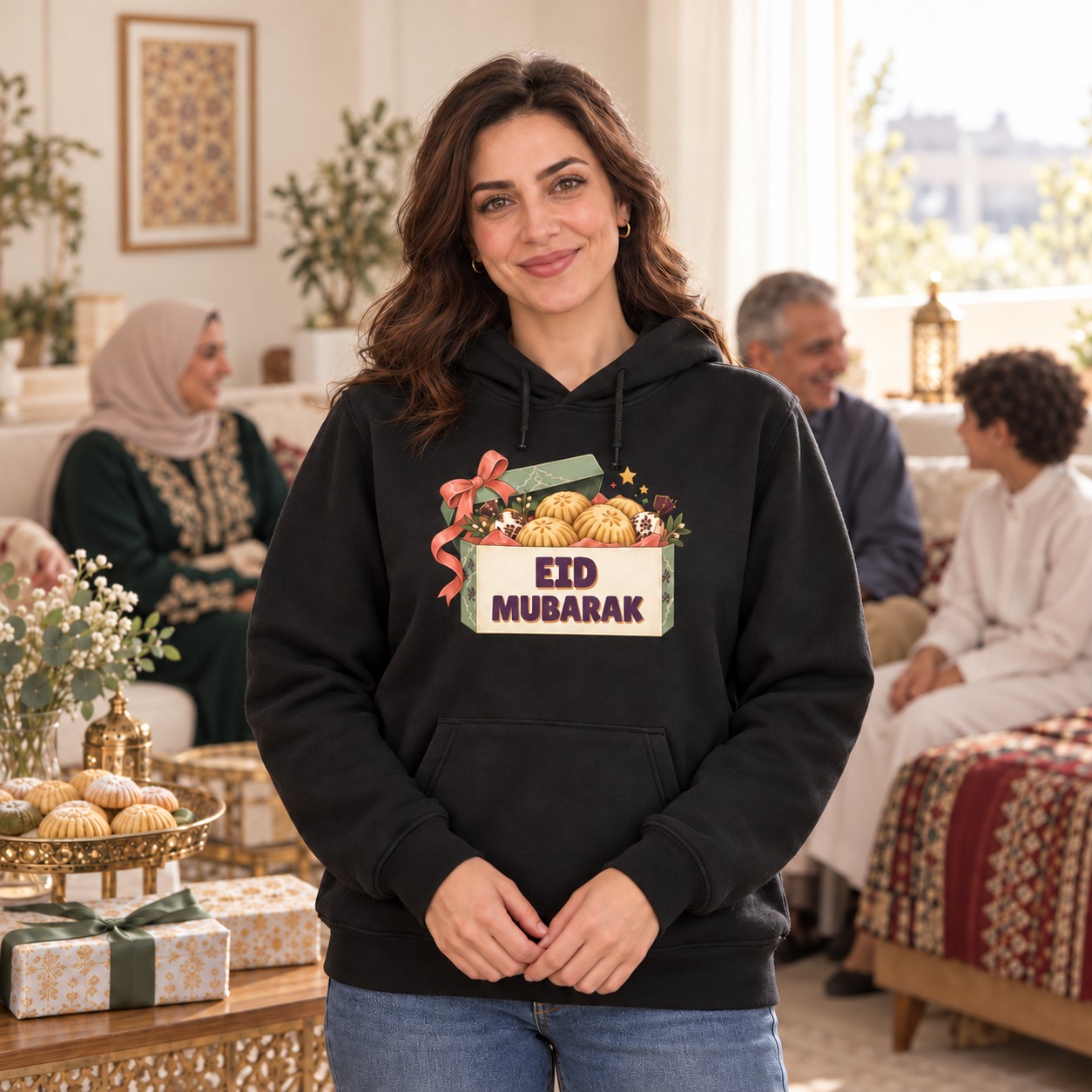 Eid Mubarak Hoodie and T-Shirt