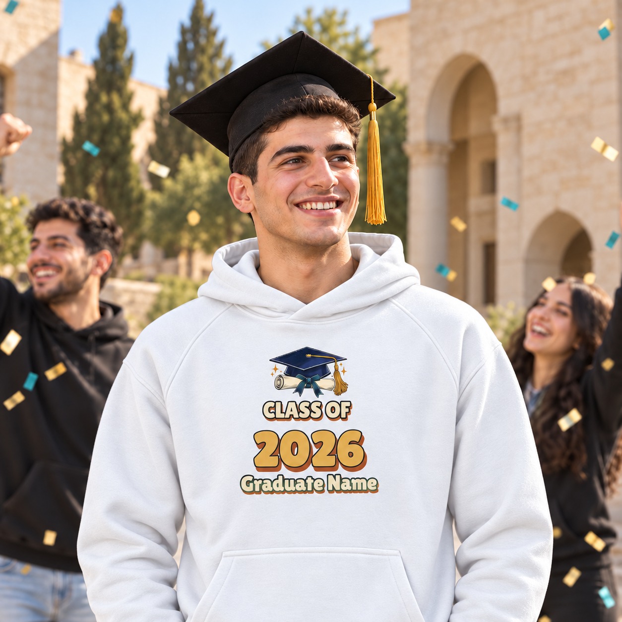 Personalised Graduation Hoodie and T-Shirt