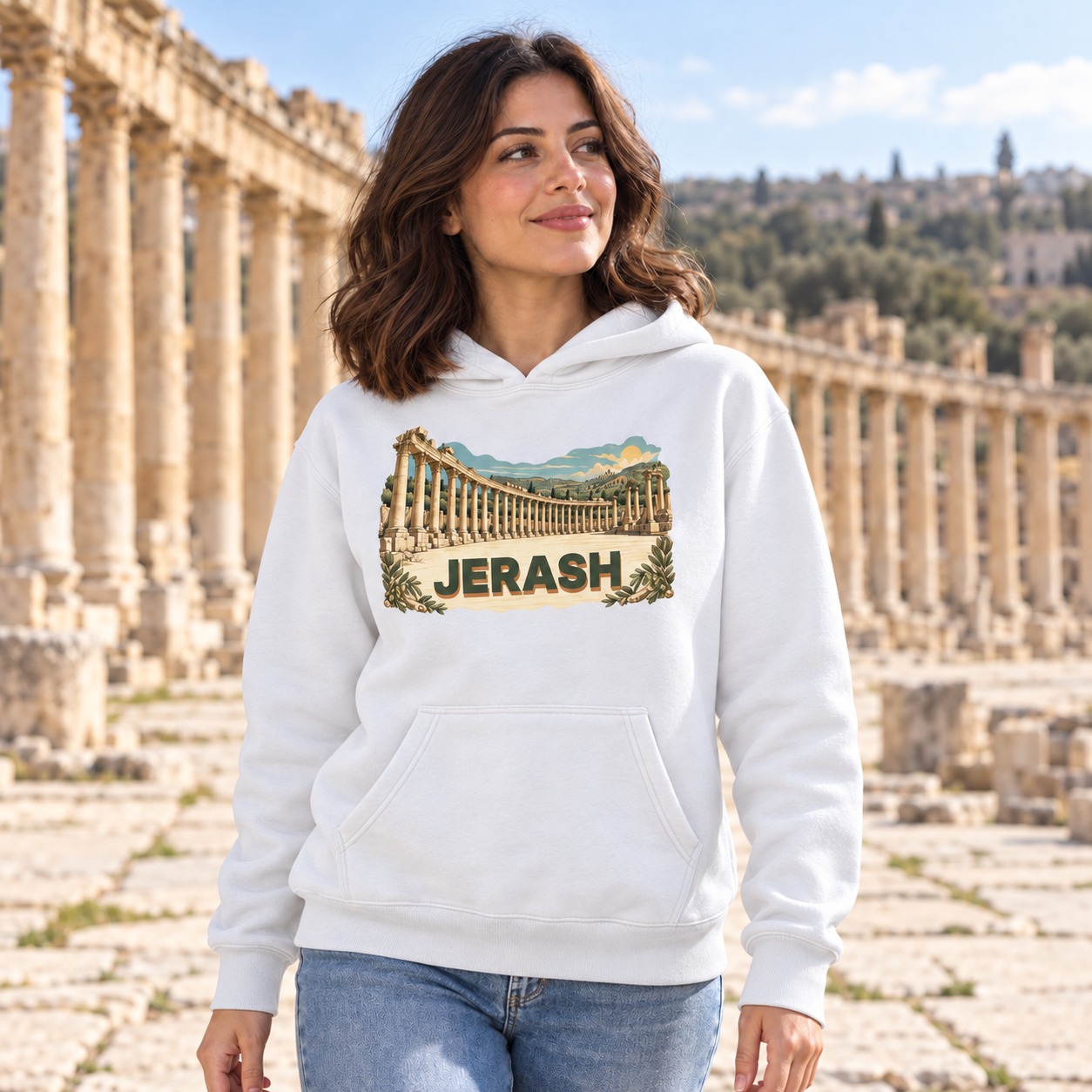 Jerash Hoodie and T-Shirt