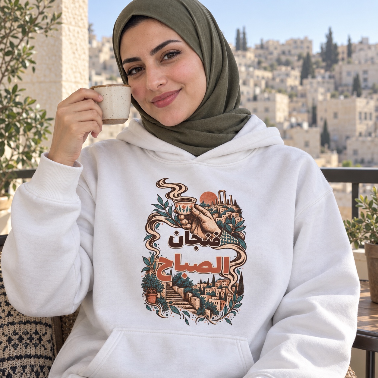هودي وتيشيرت فنجان الصباح