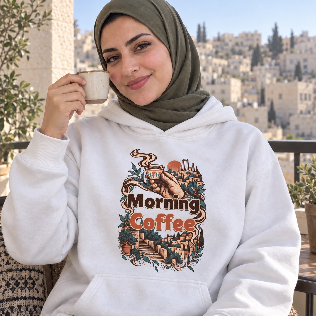 Morning Coffee Hoodie and T-Shirt