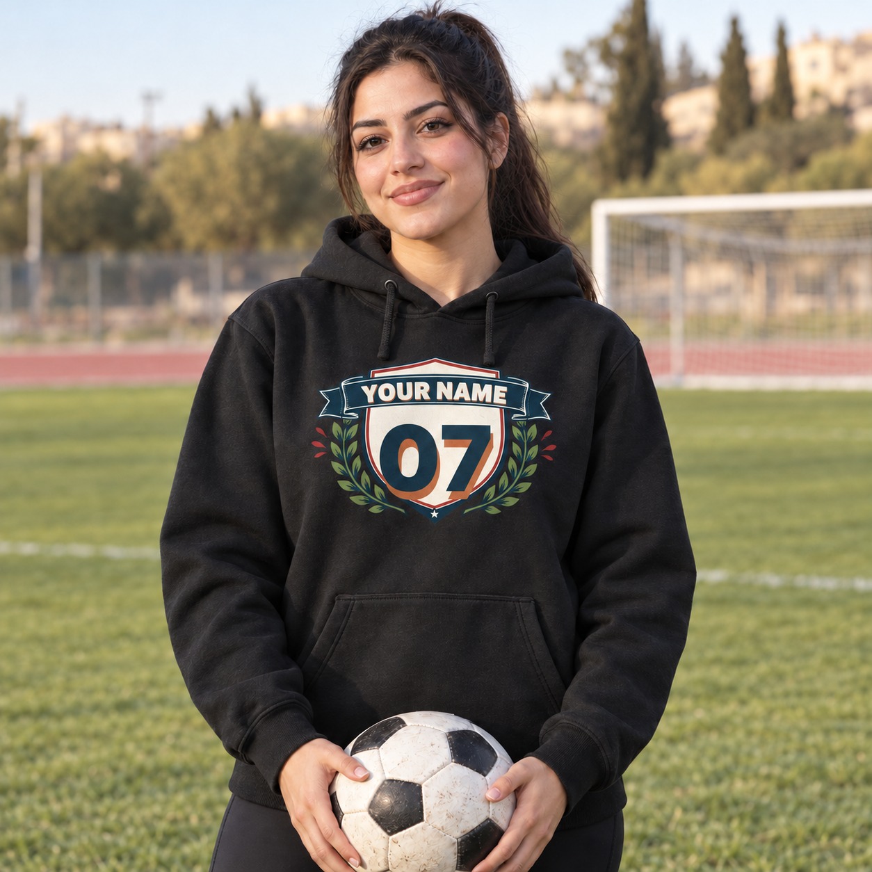 Personalised Name and Number Hoodie and T-Shirt