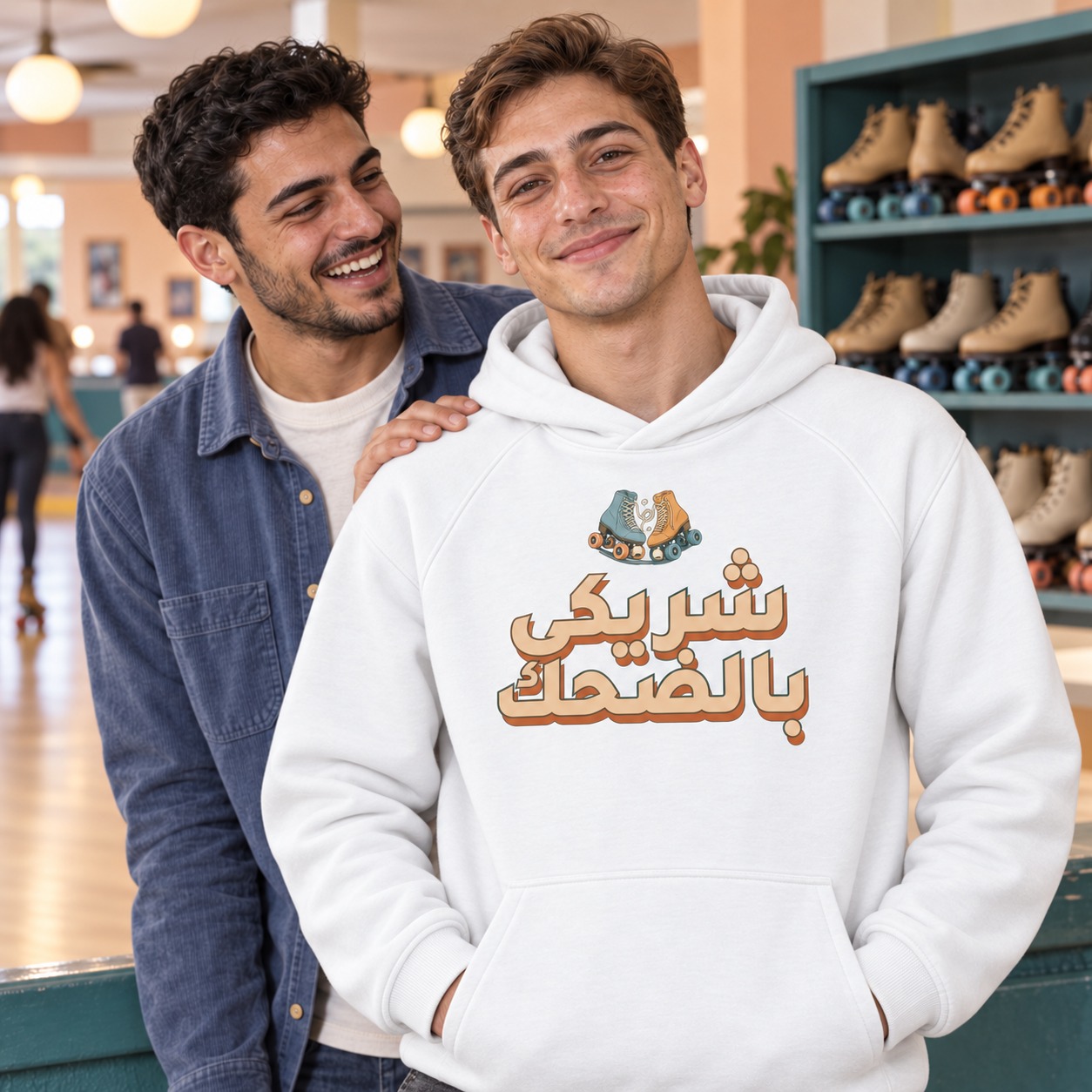 هودي وتيشيرت شريكي بالضحك