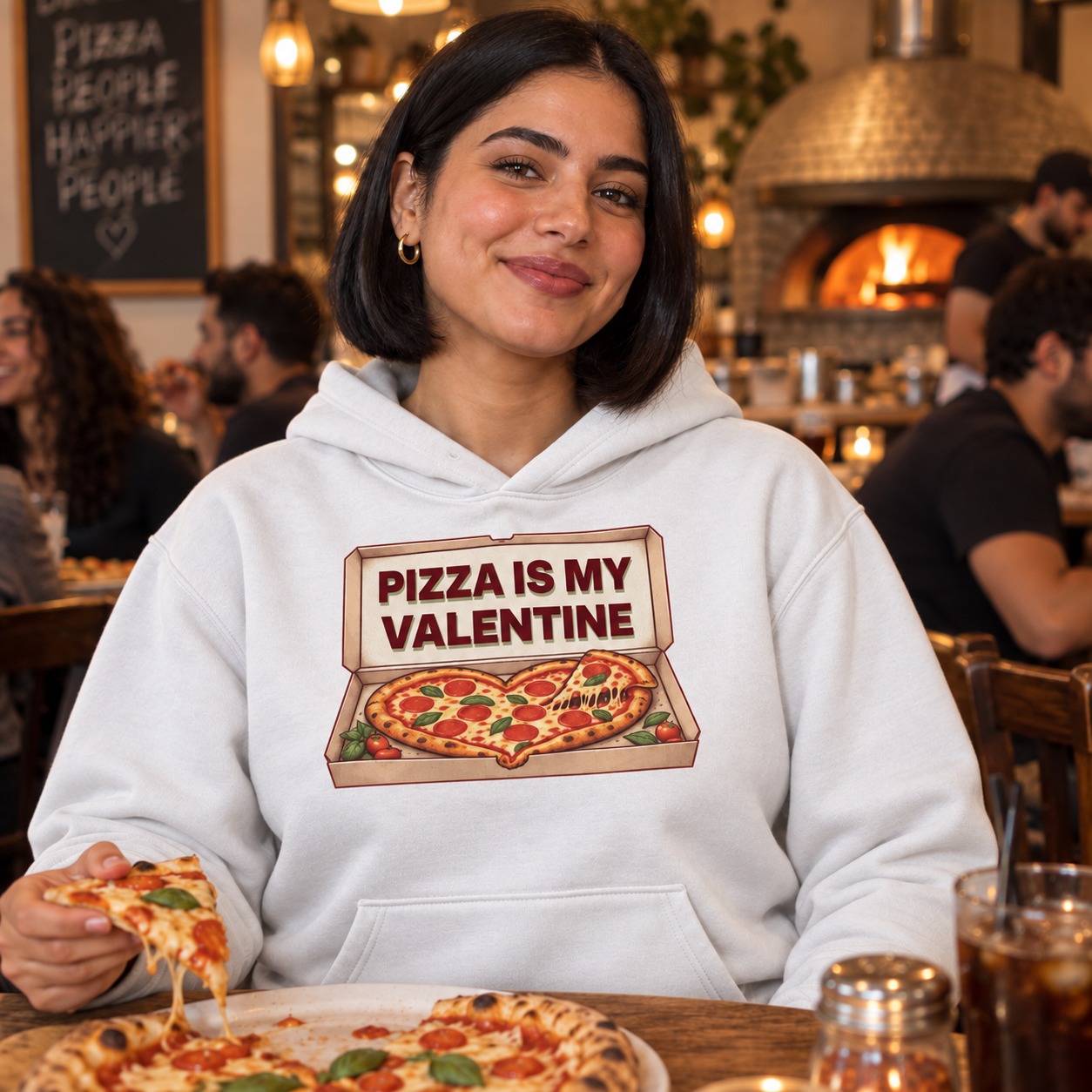 Pizza Is My Valentine Hoodie and T-Shirt