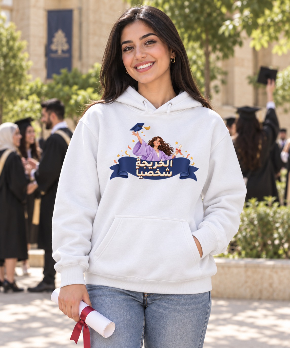 هودي وتيشيرت الخريجة شخصياً