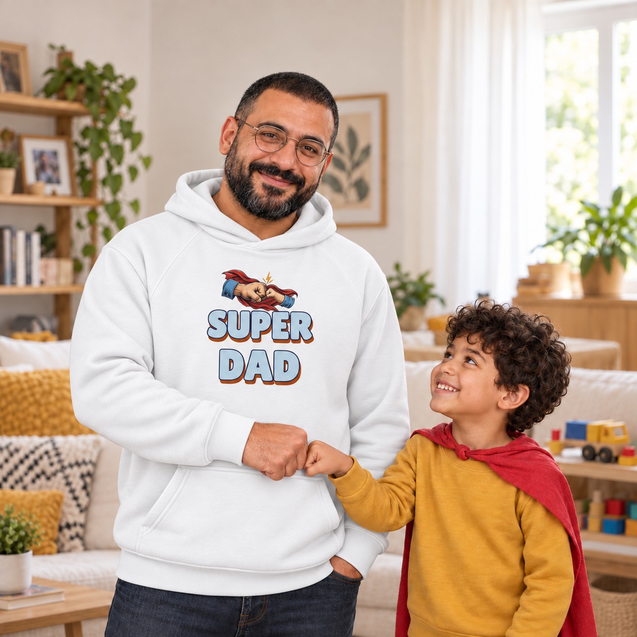 Super Dad Hoodie and T-Shirt
