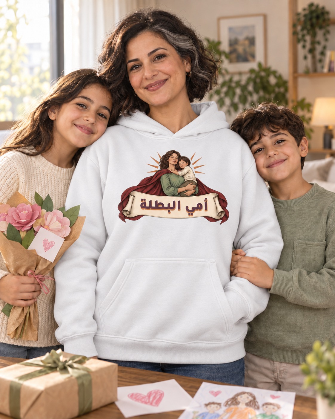 هودي وتيشيرت أمي البطلة