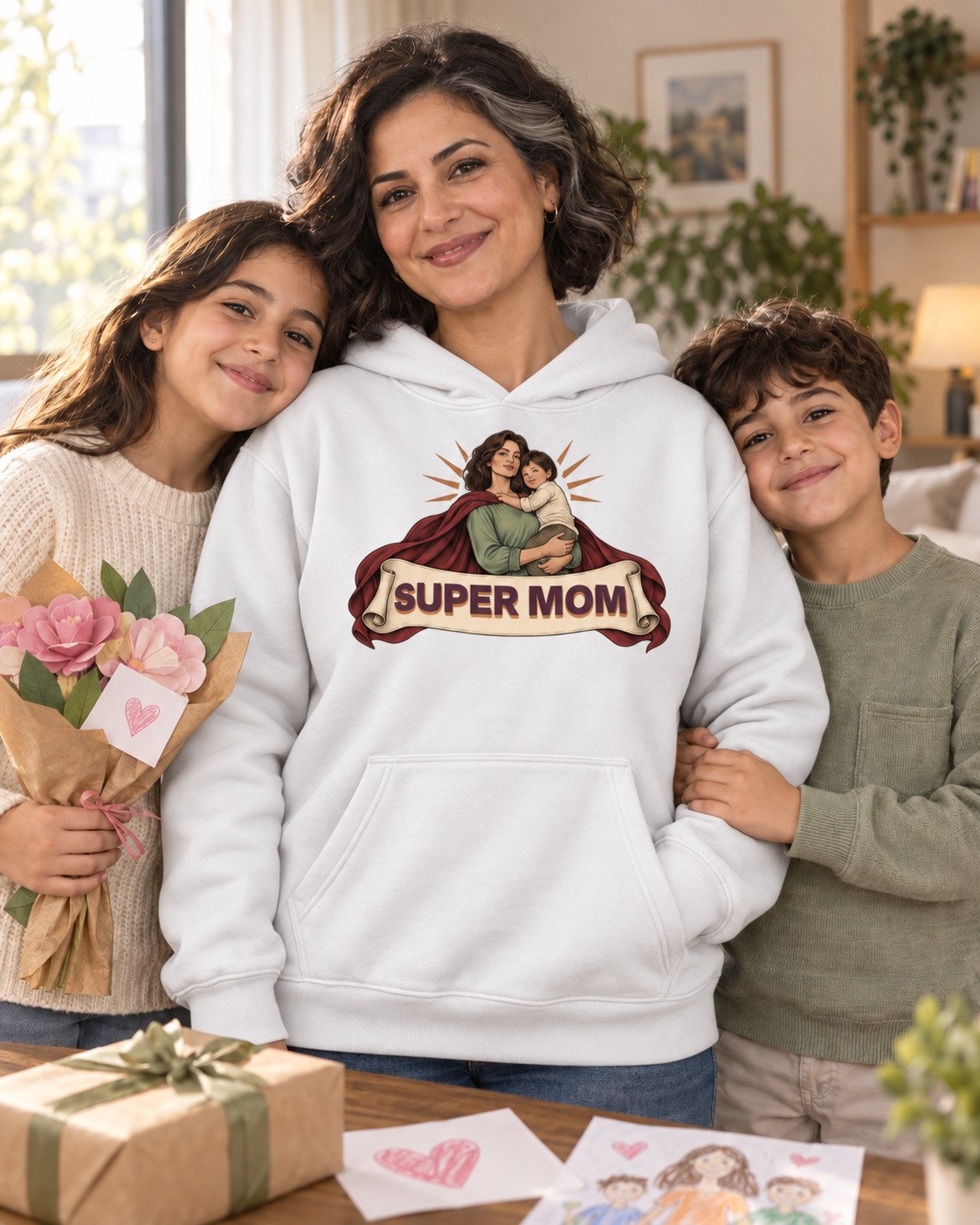 Super Mom Hoodie and T-Shirt