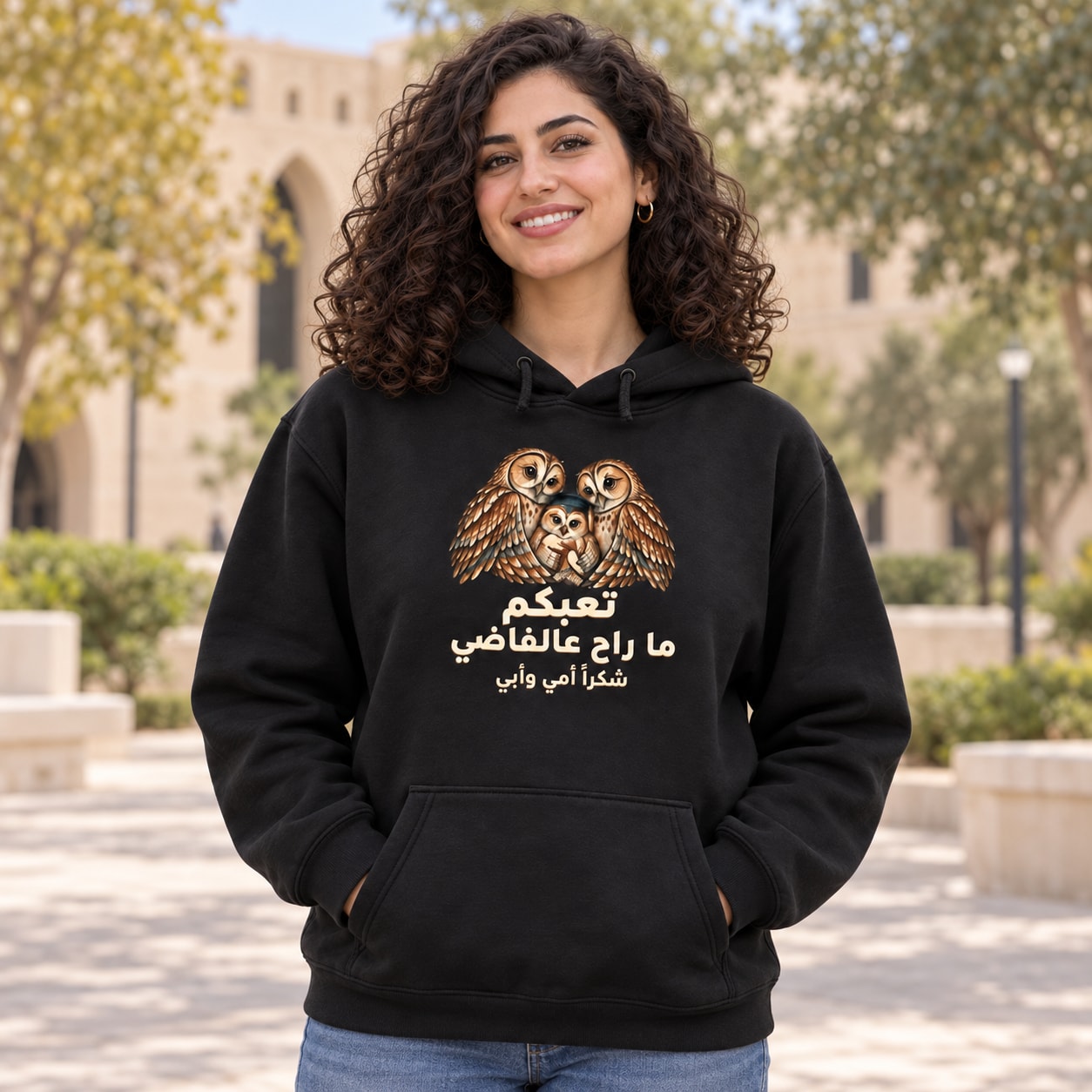 هودي وتيشيرت شكراً أمي وأبي