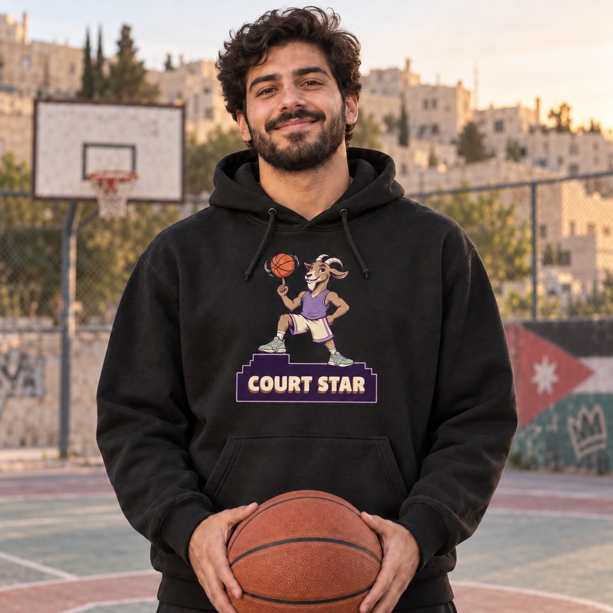 Court Star Hoodie and T-Shirt