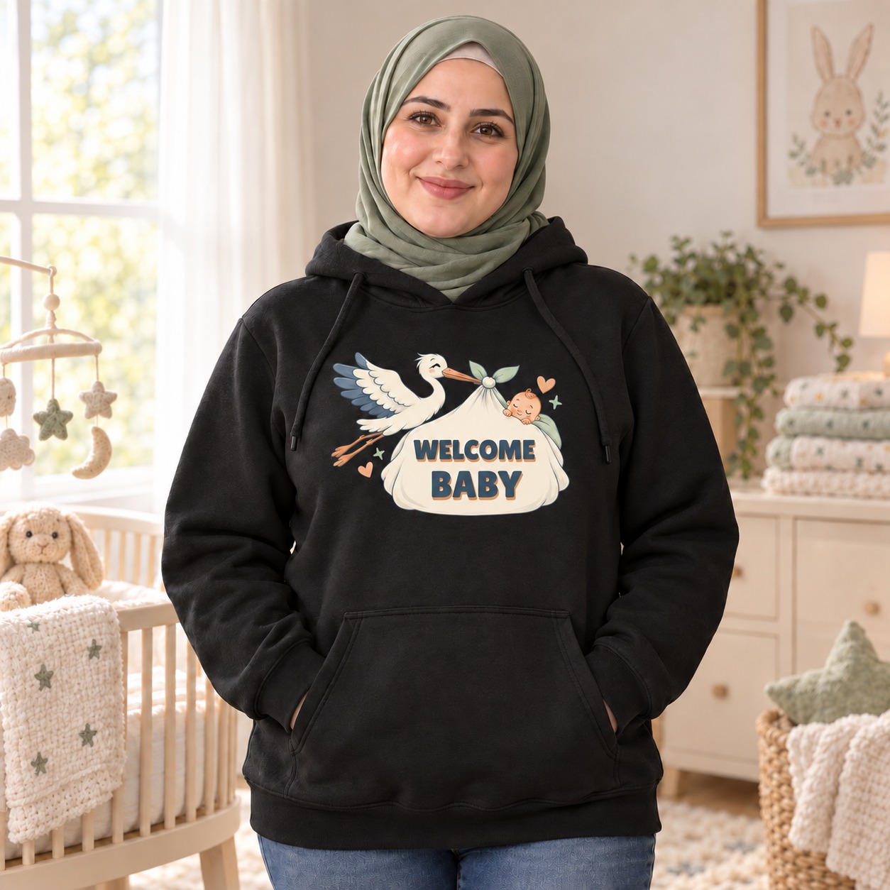 Welcome Baby Hoodie and T-Shirt