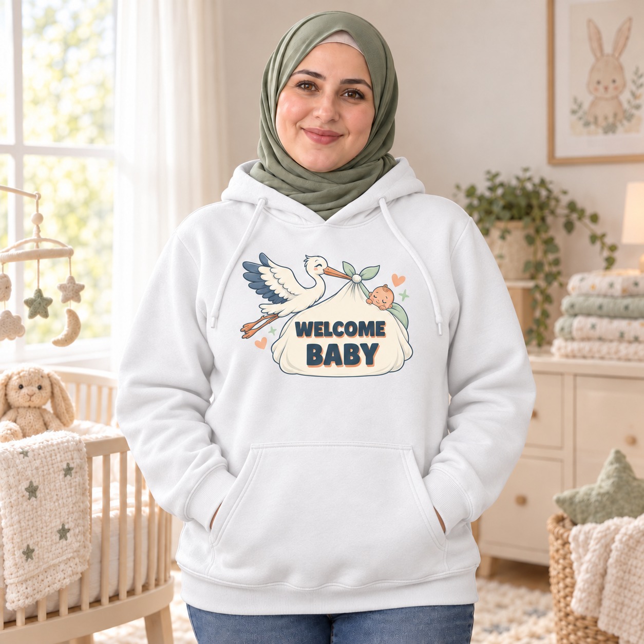 Welcome Baby Hoodie and T-Shirt