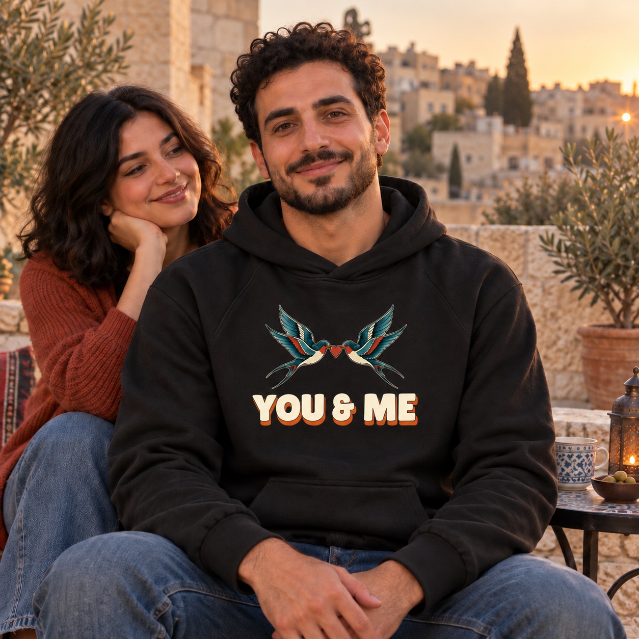 You and Me Hoodie and T-Shirt